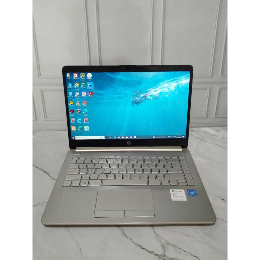 LAPTOP SECOND HP 14s-CF2018TU (Intel Celeron N4020 / RAM4GB / SSD256GB / LAYAR14)