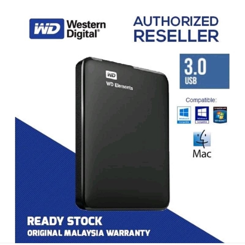 Hardisk WD 1TB eksternal hardisk 2,5 inch