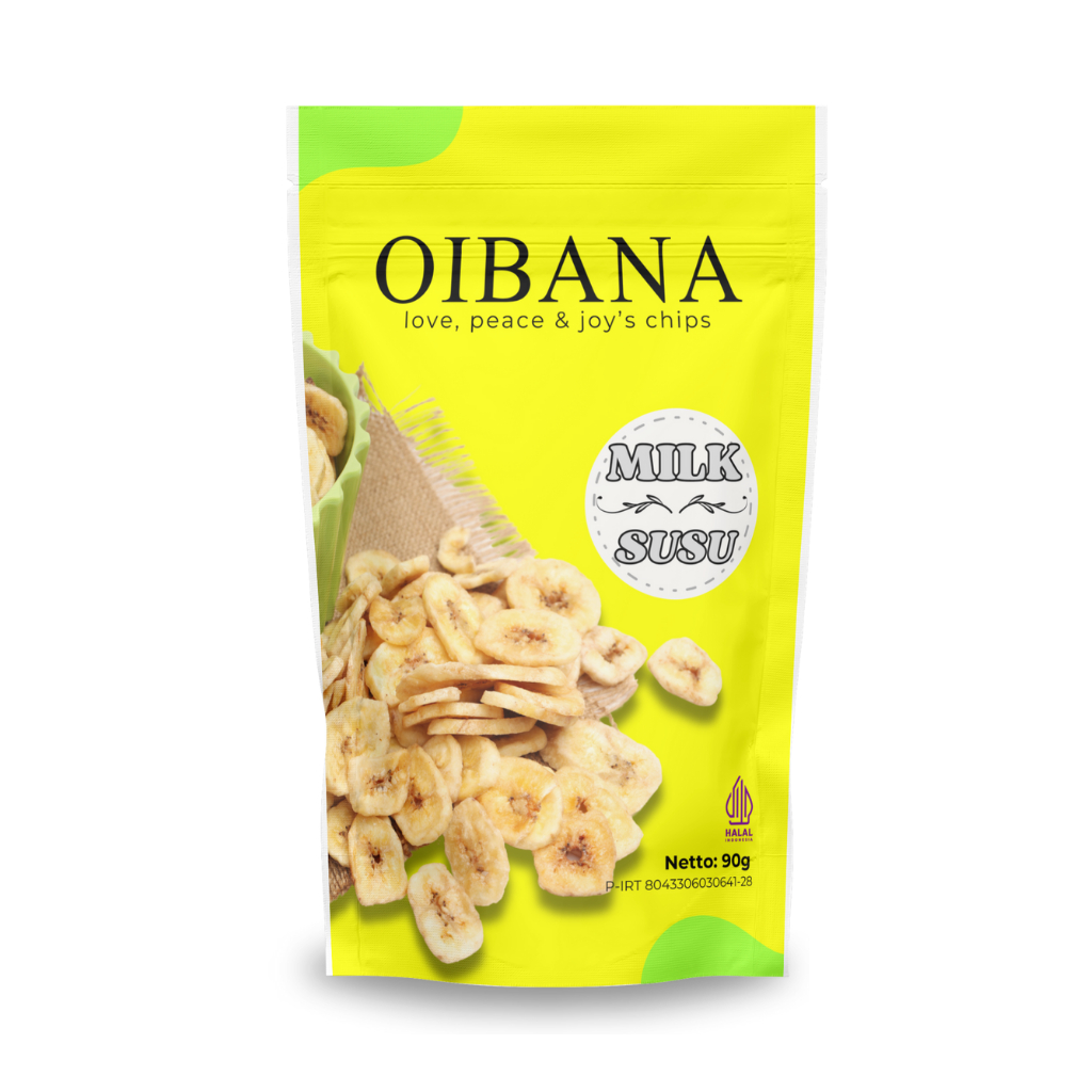 

Oibana - Banana Chips Milk 90g - Keripik Pisang 90g Oibana Rasa Susu