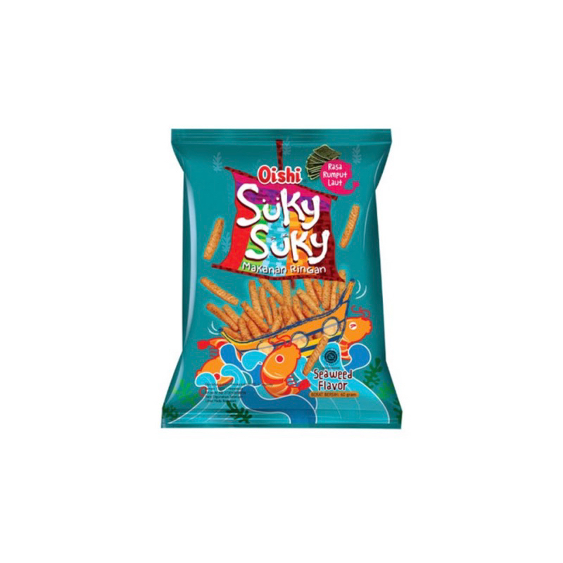 

Suky Suky Rumput Laut Stik Udang Snack 60 gram