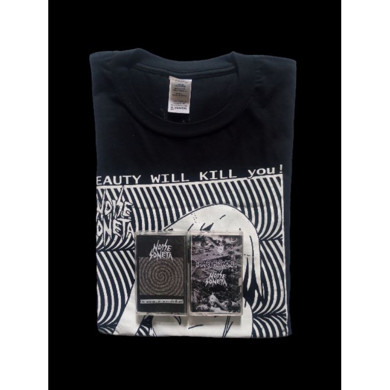 Bundling Official Kaos Dan Kaset Noise Grind Noise Soneta