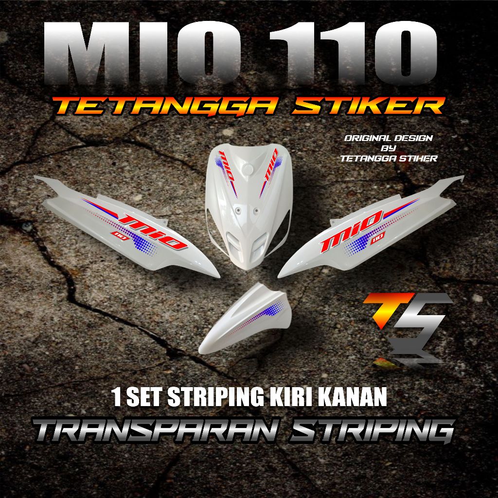 STRIPING MIO SPORTY TRANSPARAN - STIKER TRANSPARAN MOTOR MIO SPORTY 02