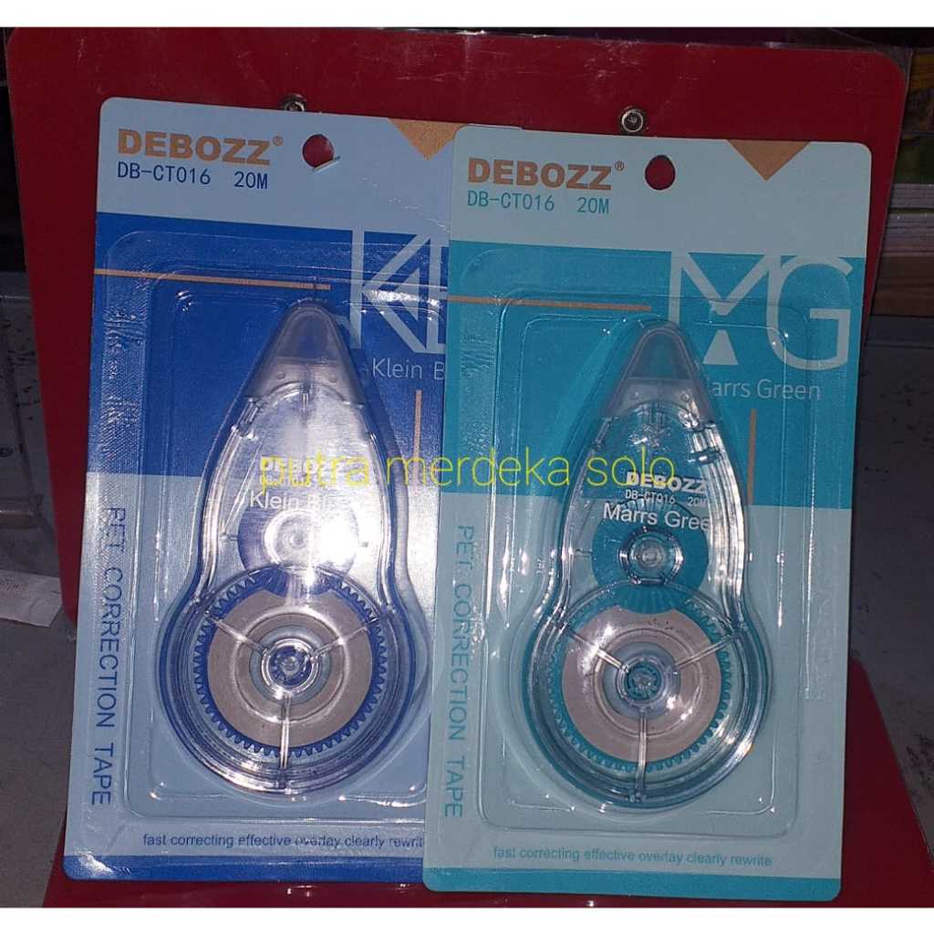 

TIPEX, TIPEX KERTAS, TIPEX PITA, CORRECTION TAPE DEBOZZ DB-CT016 20M X 5mm