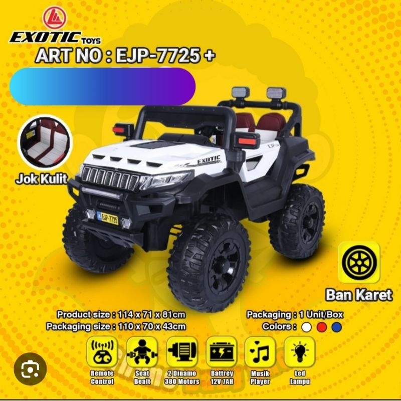 mobil aki jeep exotic.7725+ ban karet jok kulit