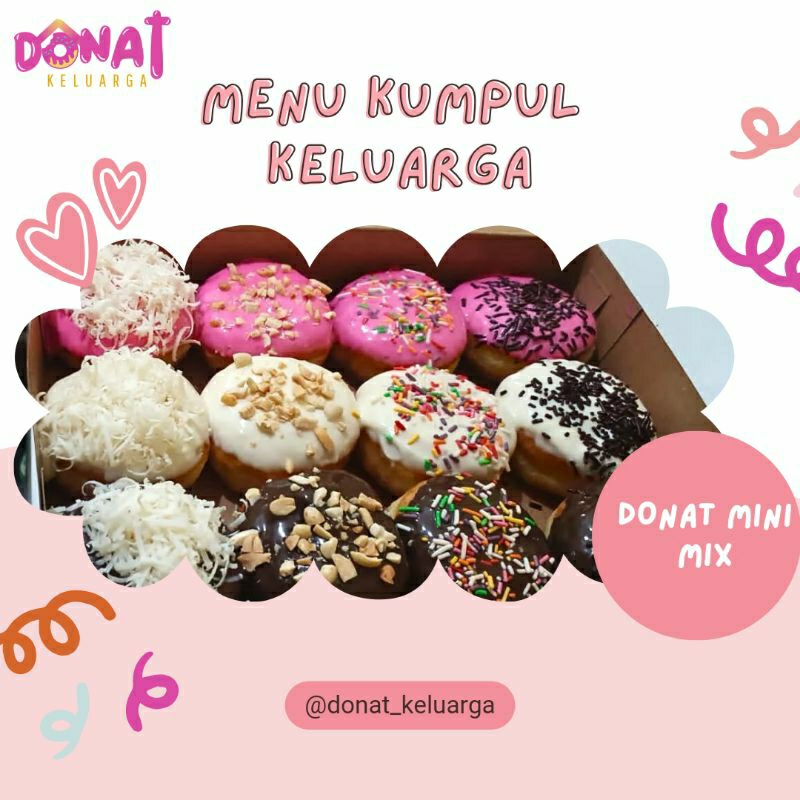 

DONAT MINI 12 PCS // DONAT KENTANG MINI