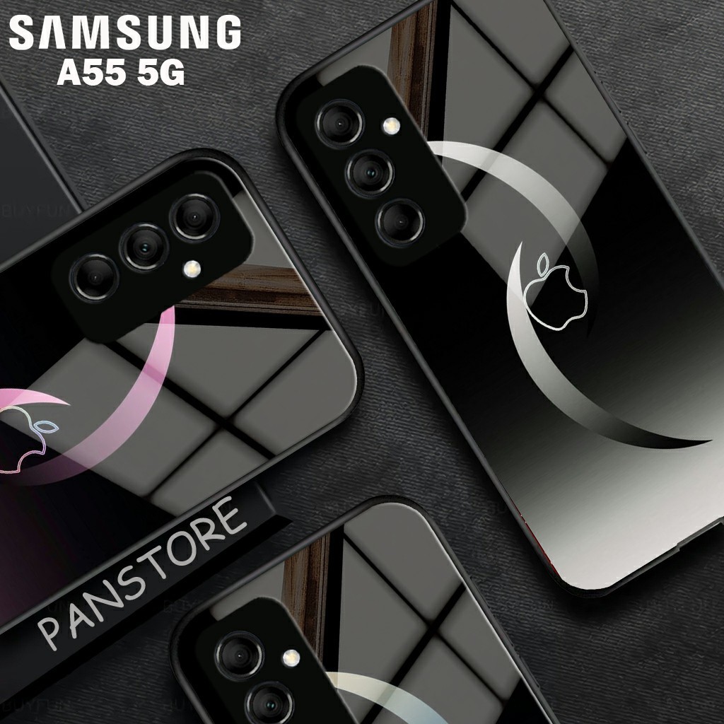 Softcase Glass Kaca Samsung A55 5g Terbaru 2024 [KACA69] Case Samsung A55 5g - Casing  Handphone Red