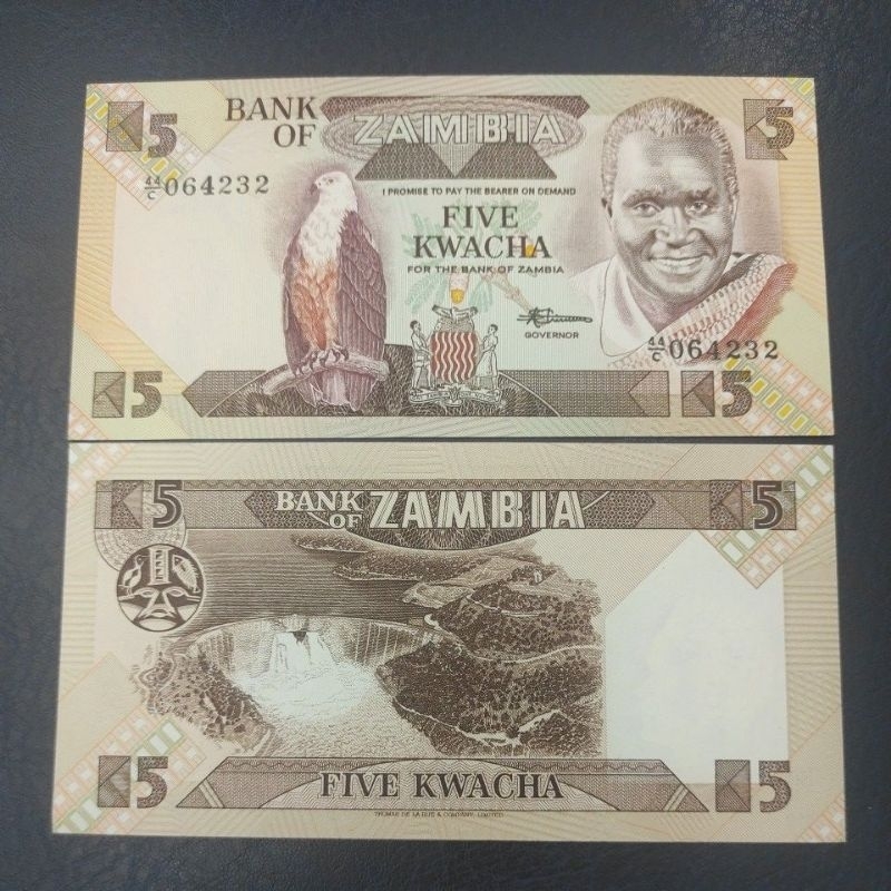 Uang Asing Zambia 5 Kwacha