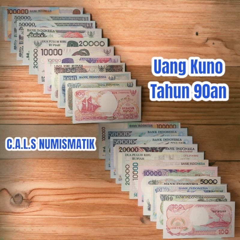 Uang Kuno Set Tahun 1990an aUNC/UNC GRESS