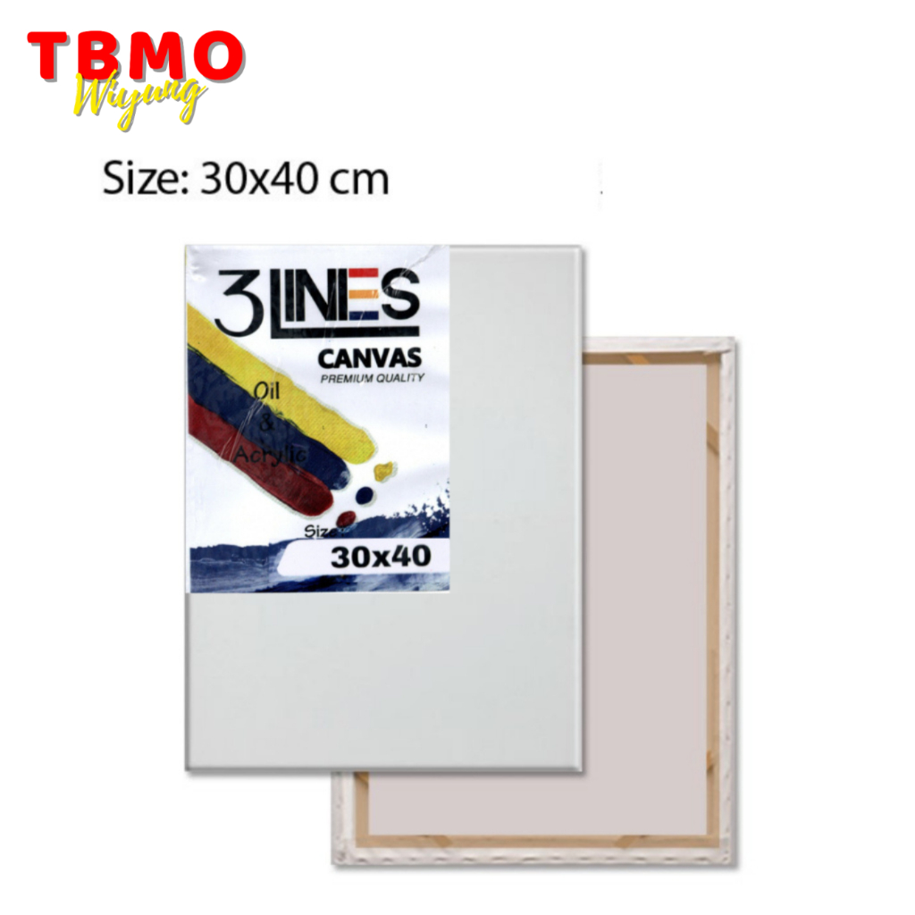 

TBMO Kanvas 3 Lines Bantex 30x40cm Premium Quality KV030X040