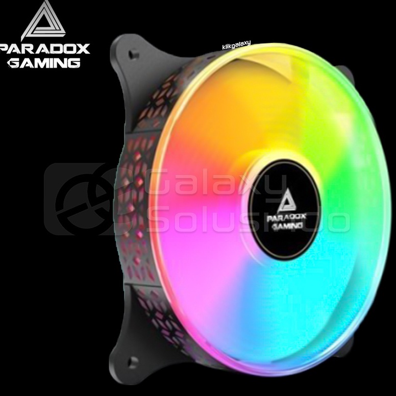 Seller Paradox Gaming HYPERSONIC 12 Rainbow LED Fan Case  Black RAM