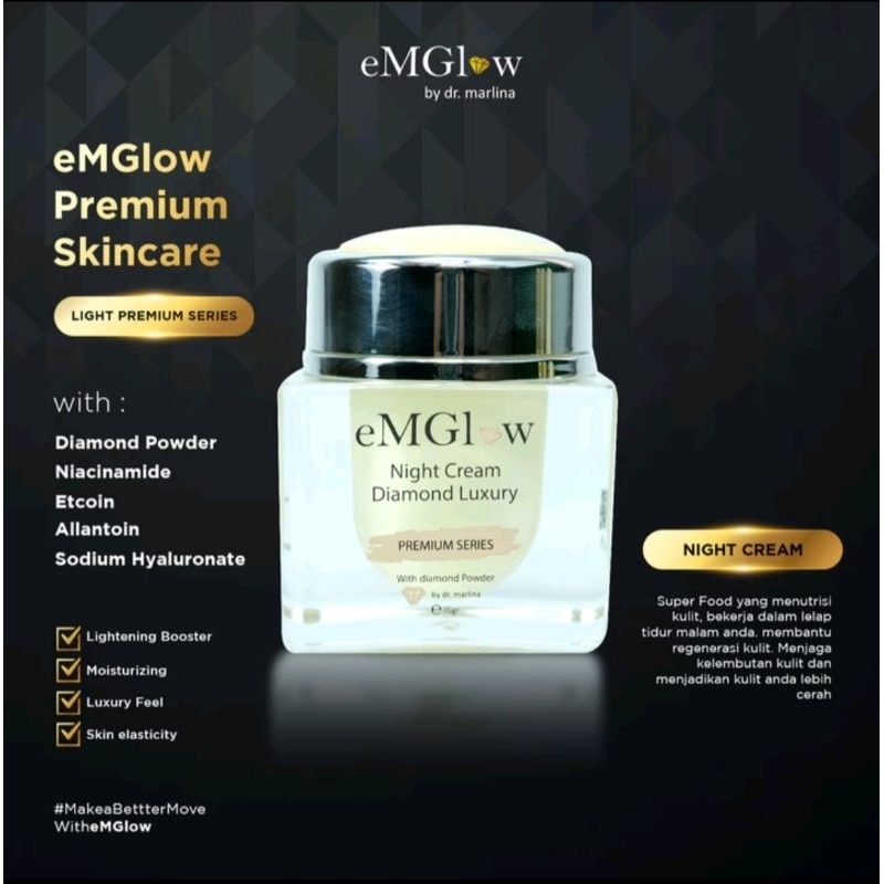 EmGlow Diamond Luxury Night Cream by dr.Marlina