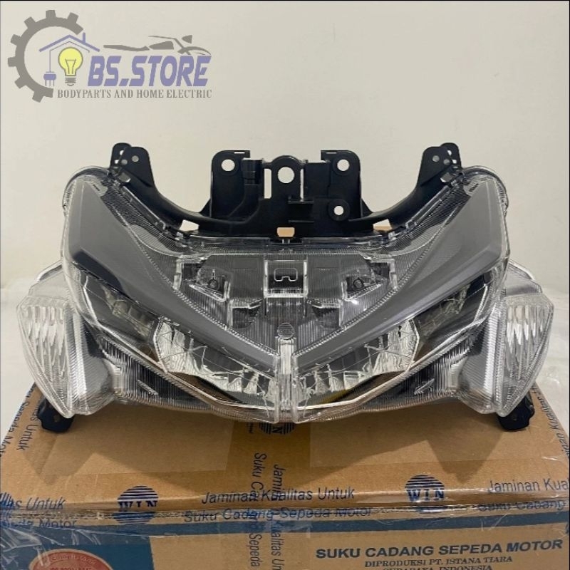 LAMPU DEPAN AEROX 155 LED 2017 2018 2019 2020 | REFLEKTOR HEADLAMP YAMAHA AEROX 155 LED  | WIN | LAM