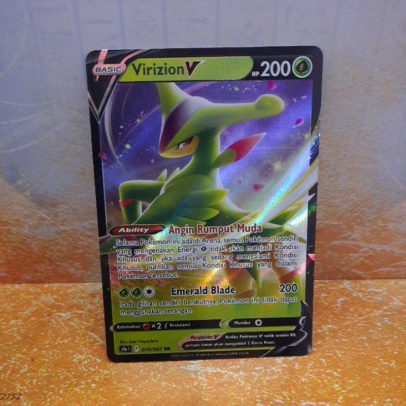kartu pokemon, pokemon card Virizion V