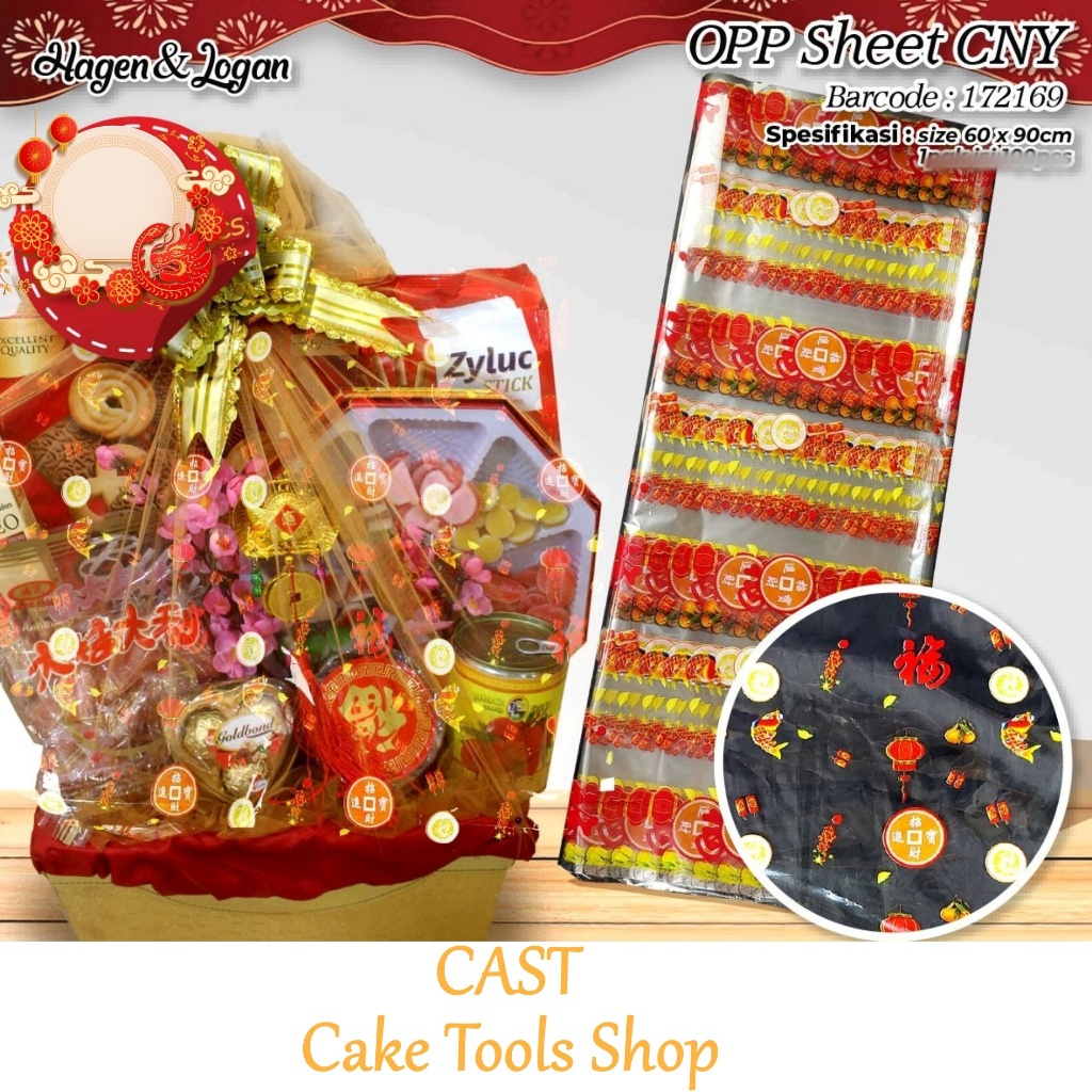 Plastik Parcel Opp Sheet Chinese New Year 10 lembar