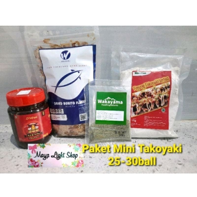 

Paket bahan takoyaki lengkap halal tepung takoyaki aonori katsuobusi saos okonomiyaki aonori cakalang murah salr