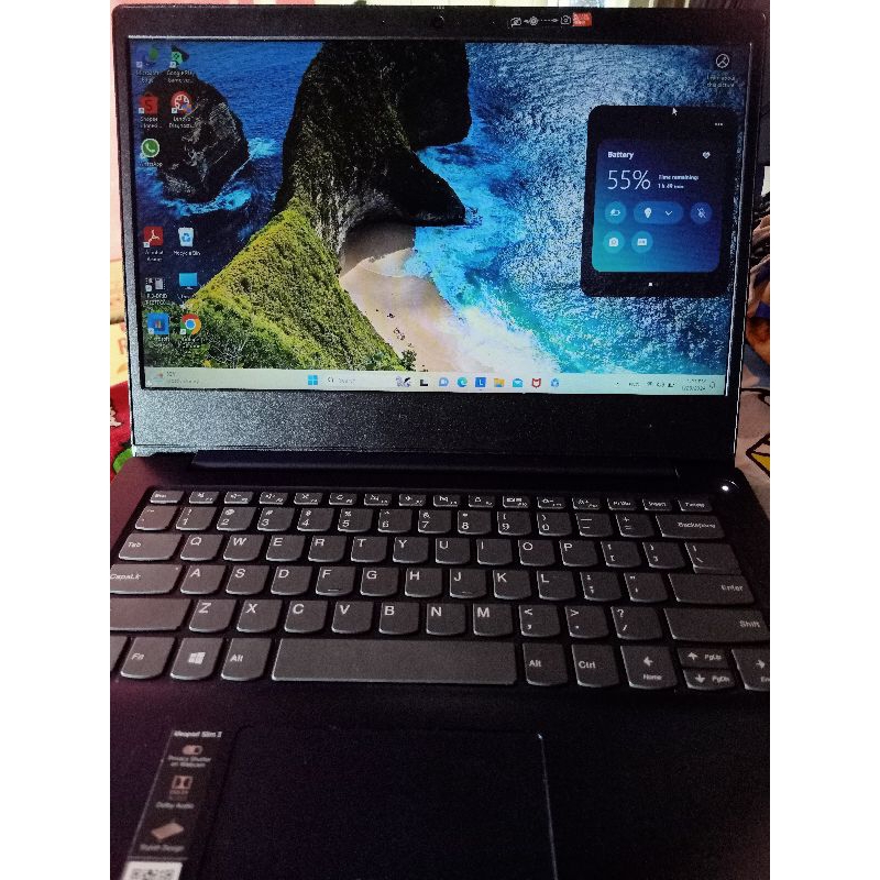 Laptop Lenovo Ideapad slim 3 AMD 3020e RAM 8 GB SSD 256 GB 14 HD