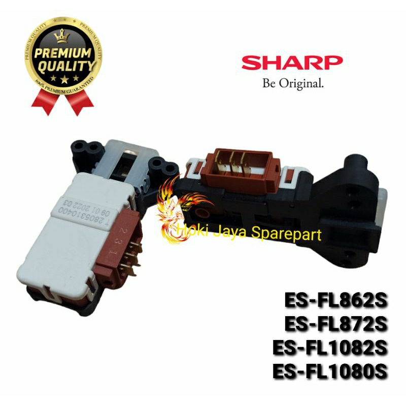 Door Lock mesin cuci Sharp front loading ES-FL862S / ES-FL872S / ES-FL1080S / ES-FL1082S