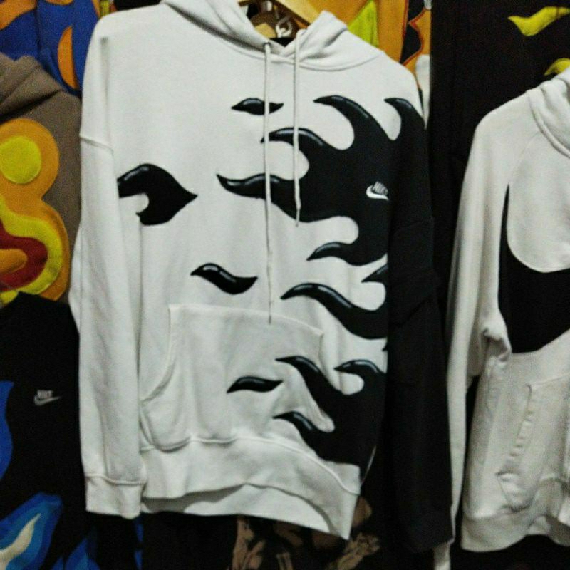 Reworked Nike Hoodie flame