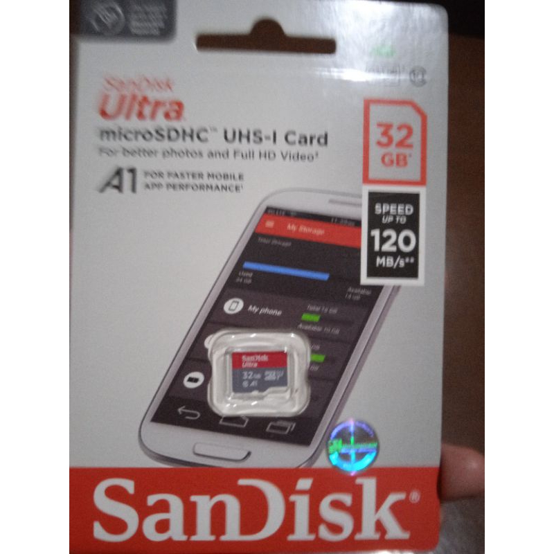 Microsd Sandisk 32Gb 120MBPS Original