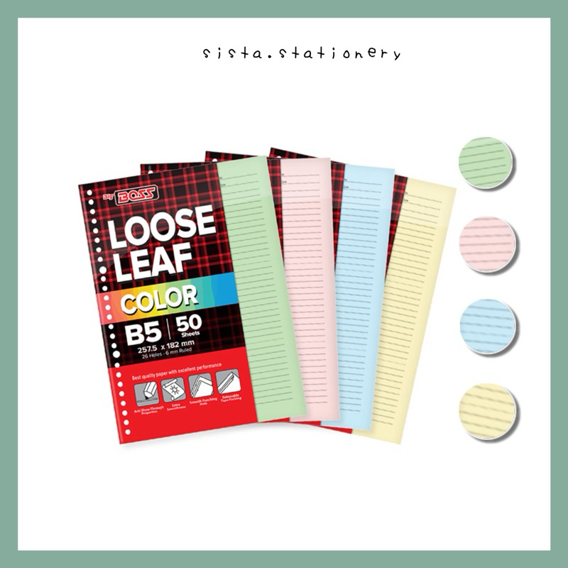 

Big Boss Loose Leaf for Binder A5/B5 50/100 Warna