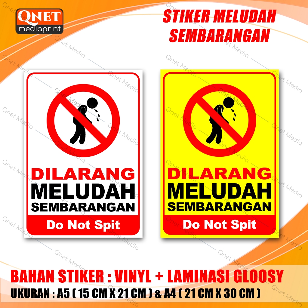 

STIKER DILARANG MELUDAH | BAHAN VINYL + LAMINASI GLOSSY
