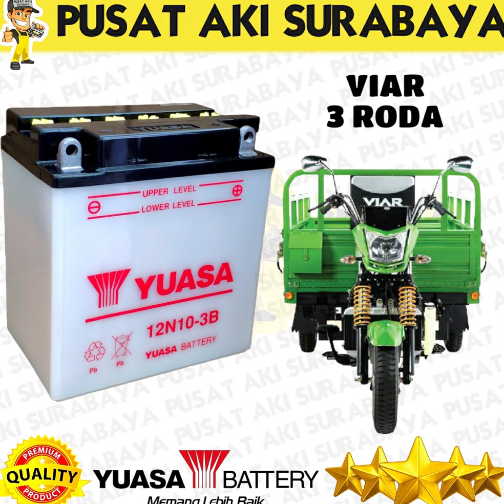 el baru AU BERKUALITAS YUASA 12N1 AKI MTR VIAR 3 RA MERY GENSET STRUM IKAN EMERGENY LAMP THUNER KAIS