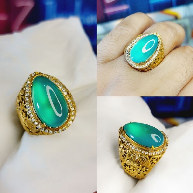 Bacan Doko Crystal Tetes Air Giwang◇Perak