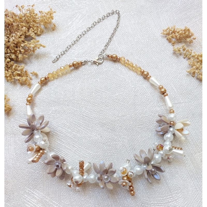 Kalung Fashion Bunga/ Kalung Hijab kekinian