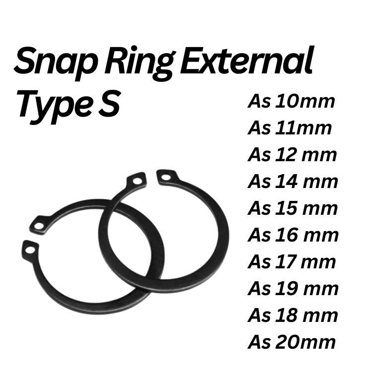 Snap Ring Circlip Klip Pengunci External Retaining Type S Tersedia S10 S11 S12 S13 S14 S15 S16 S17 S