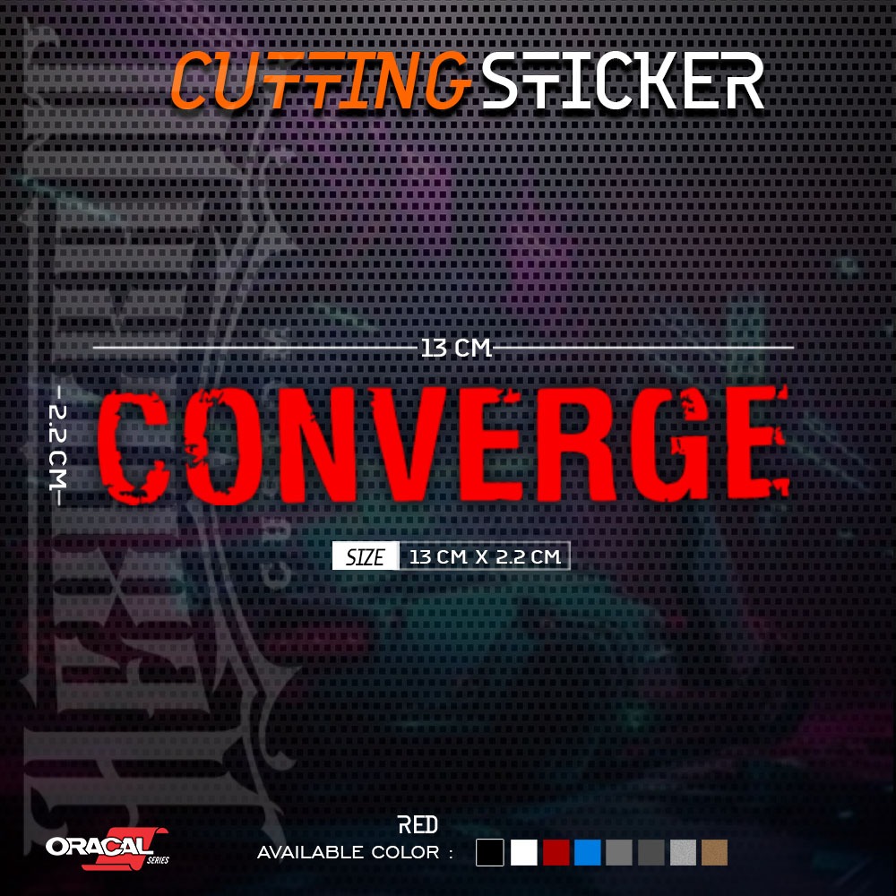 

Cutting Sticker CONVERGE Band | Stiker Cutting Band Converge | Stiker Band Converge