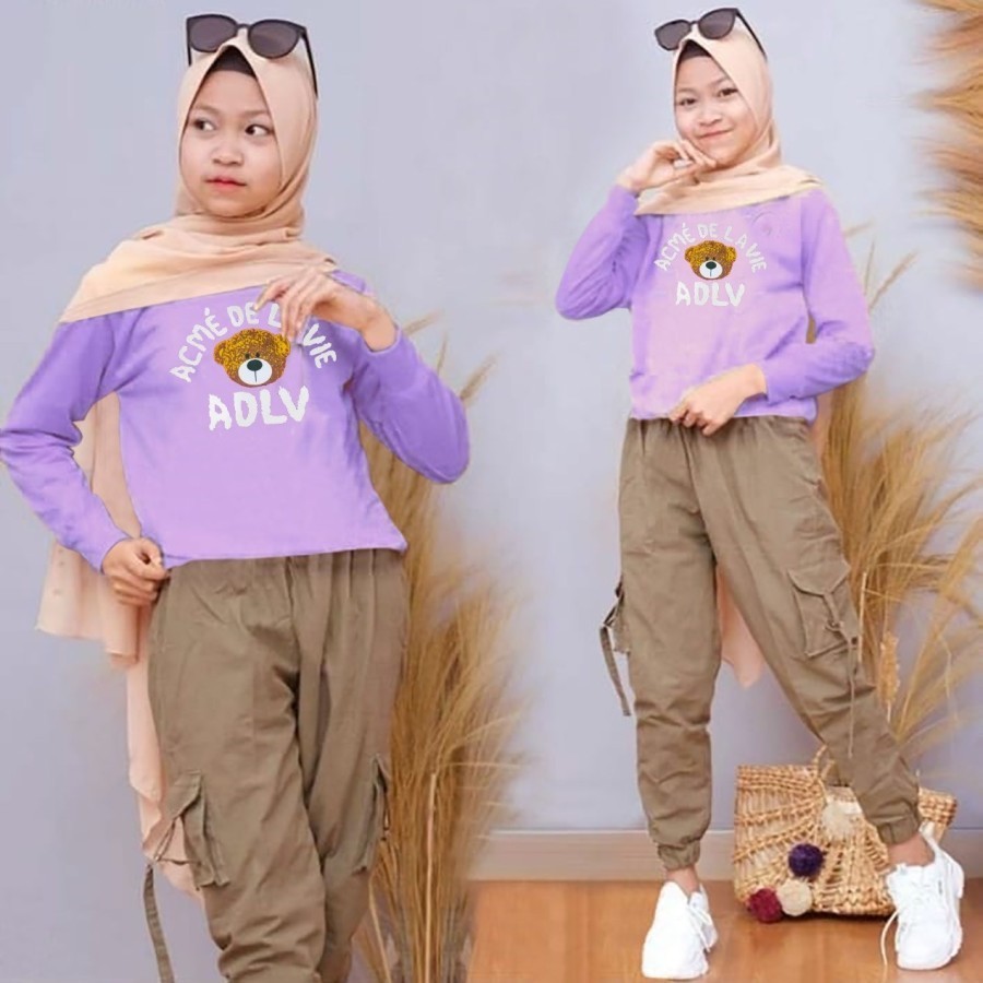 Setelan Baju Anak Perempuan Usia 2 3 4 5 6 7 8 9 10 11 12 13 14 Tahun Set Anak Remaja Perempuan Sete