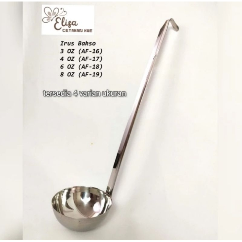 Irus bakso stainless Centong bakso Centong kuah full stainless