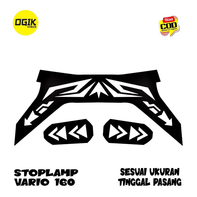 stiker stoplam honda vario 160cc