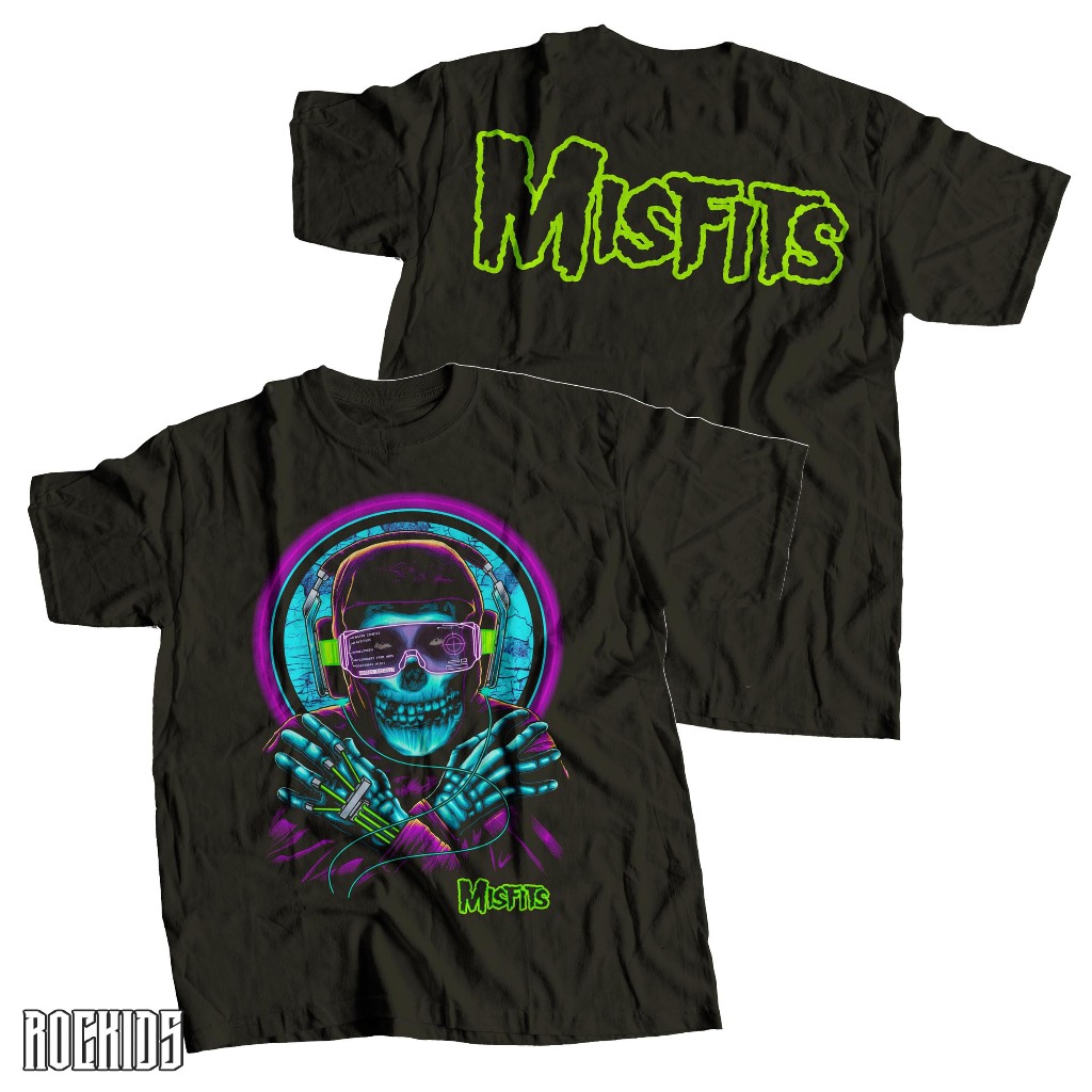 rockids - misfits - tshirt misfits - misfits tees - kaos dewasa dan anak - kaos band - kaos misfits 
