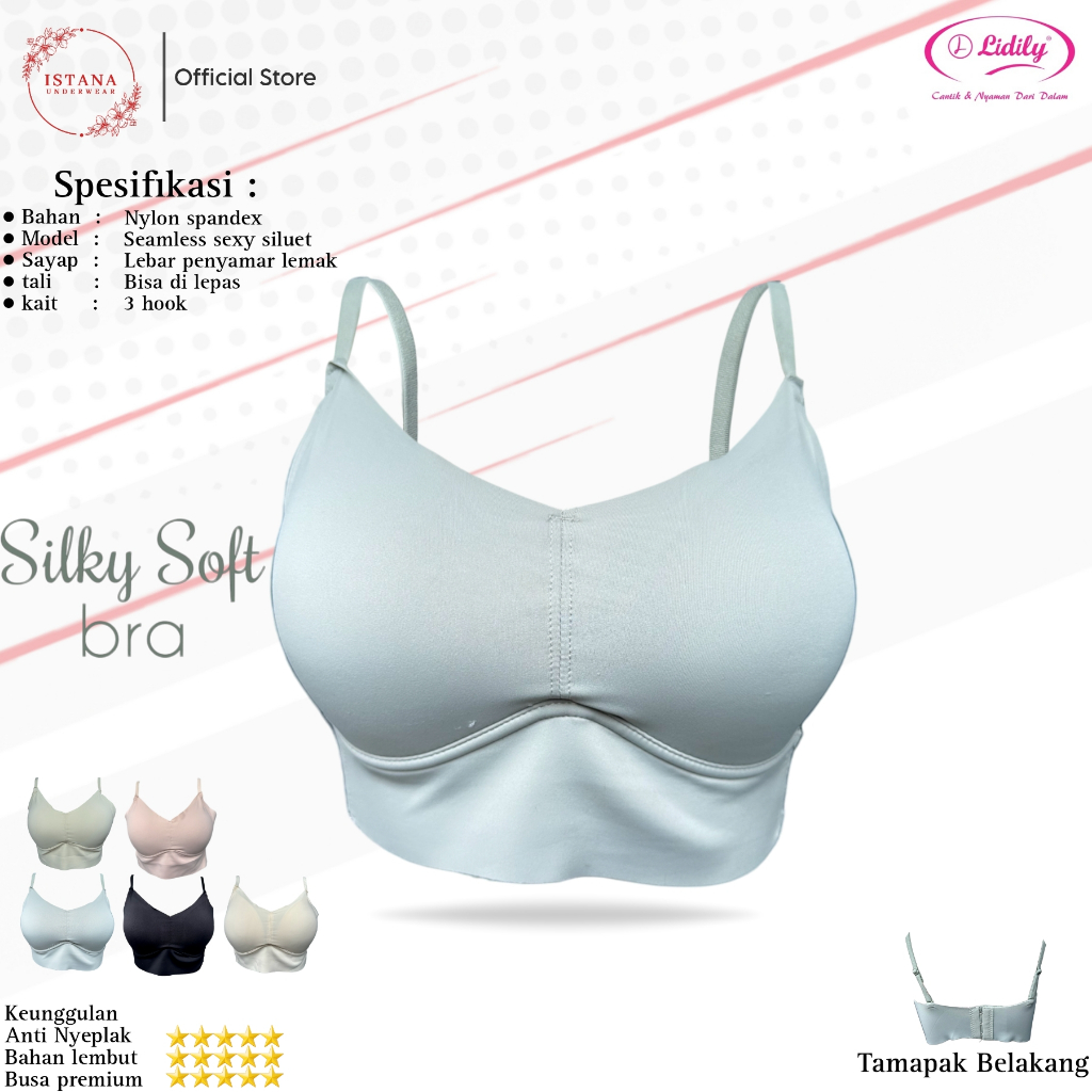 PREMIUM BRA SEAMLESS LYDYLY / BH TANPA KAWAT LYDYLY POLOS