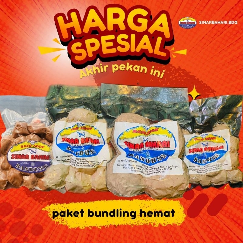 

PAKET HEMAT/BAKSO IKAN SINAR BAHARI ISI 54 BIJI