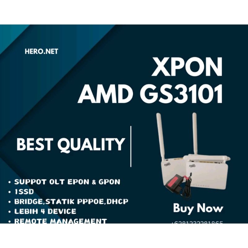 XPON AMD GS3101 EPON GPON + ADAPTOR