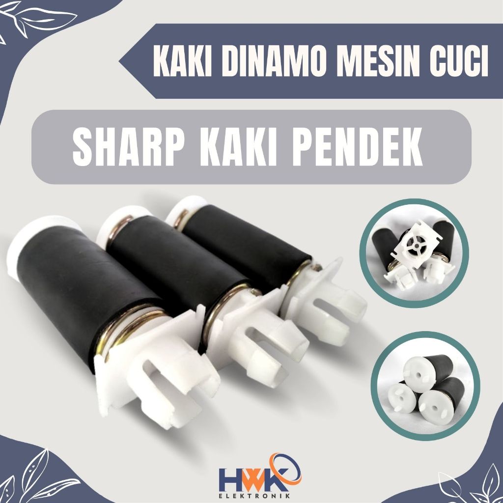 Kaki Dinamo Mesin Cuci 2 Tabung Sharp Berbagai Ukuran