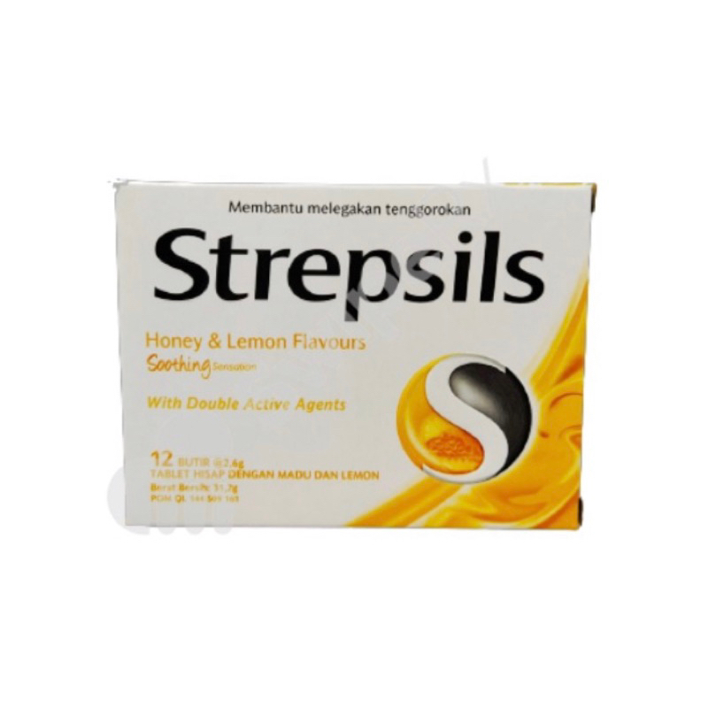 

STREPSILS WITH HONEY & LEMON Reckitt Benckiser TABLET HISAP BOX