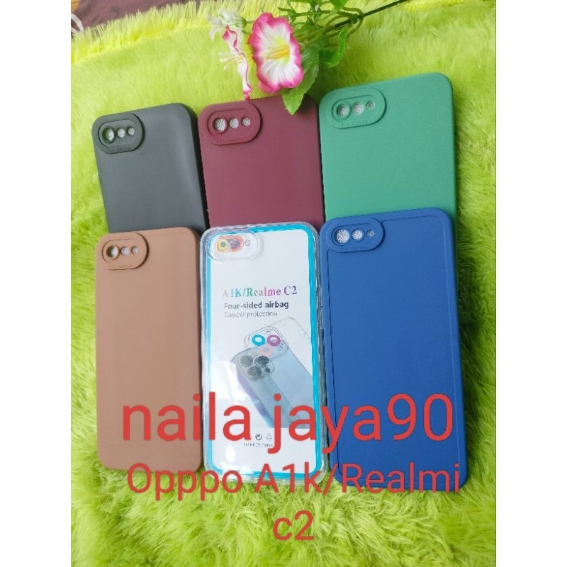 Softcase Casing OPPO A1K Silikon Casing Case Macaron Pro Camera Pelindung Belakang Hp + Camera Hp