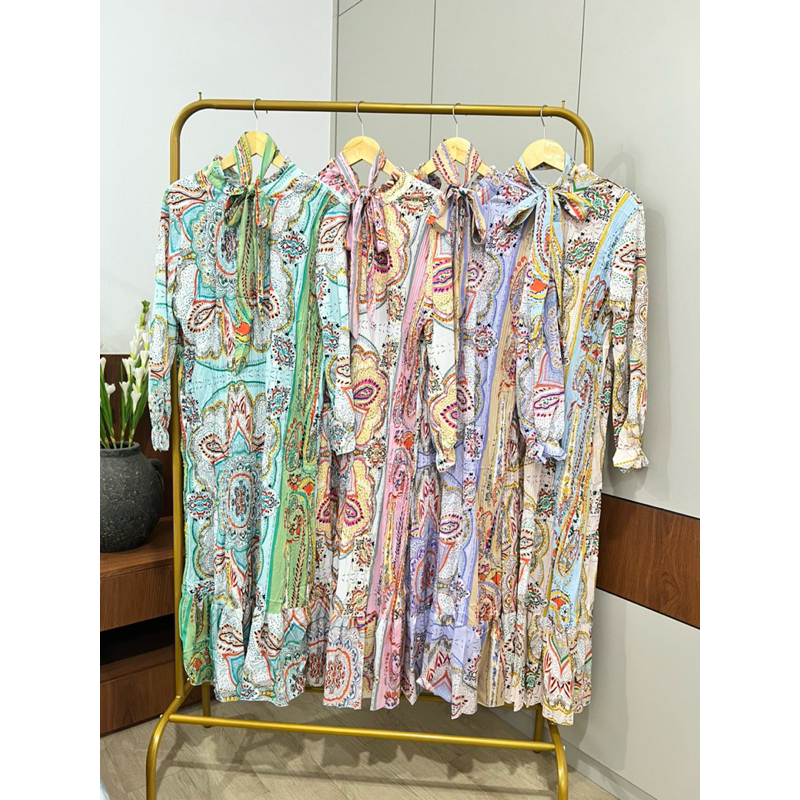 MIDI DRESS HAZEL PLISKET IMPORT BKK