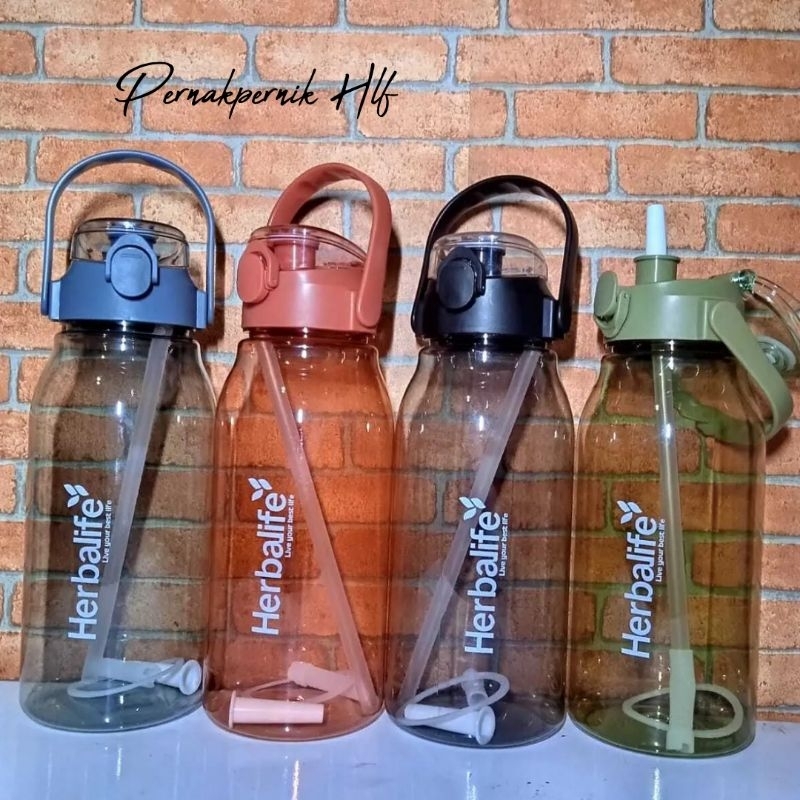 Botol Minum herbal*fe 2 Liter Tahan Panas Ada Sedotannya