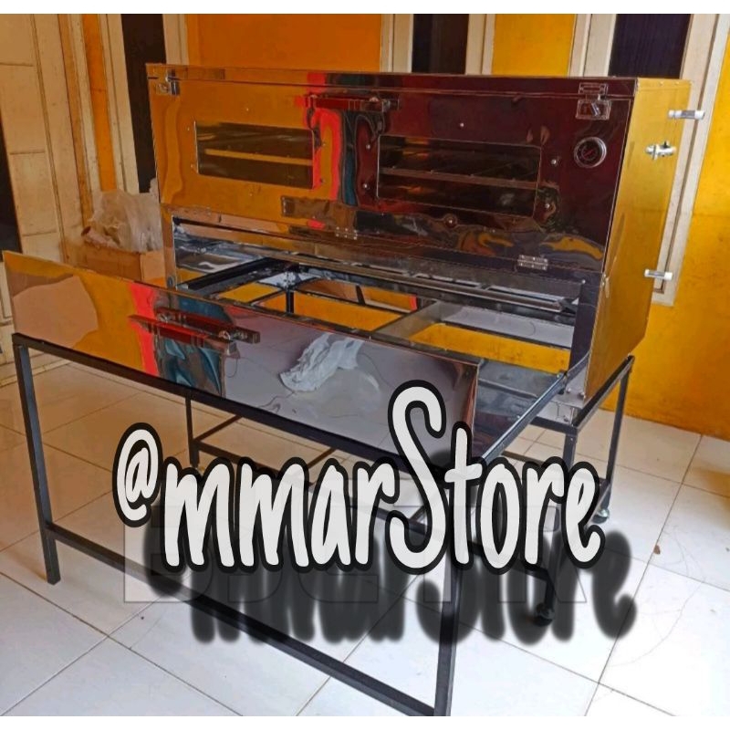 OVEN GAS MULTIFUNGSI UKURAN 120X55, OVEN GAS BAHAN STAINLESS  ANTI KARAT, OVEN GAS MULTIFUNGSI LENGK