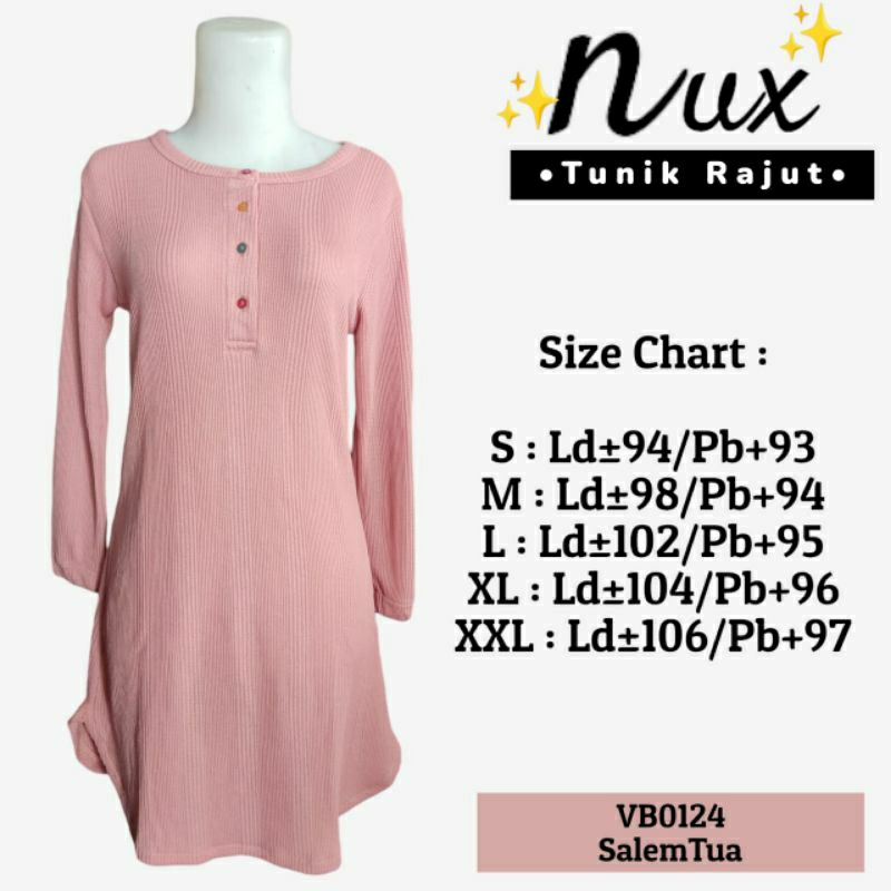 Tunik waffle NUX LADIES