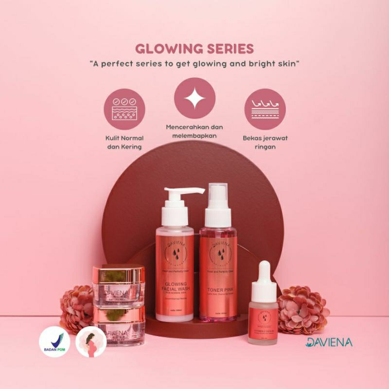 DAVIENA SKINCARE glowing series daviena skincare