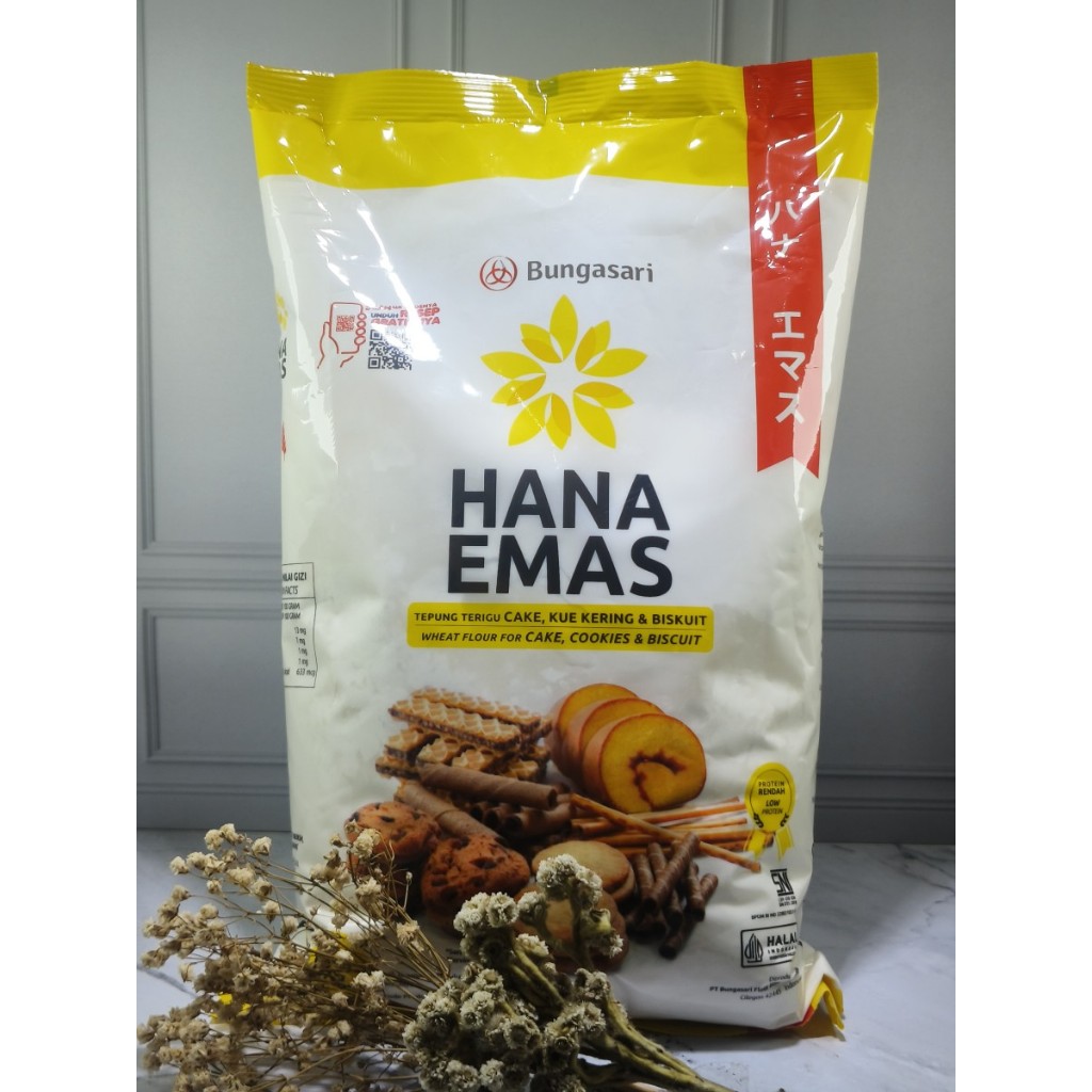 

Bungasari Hana Emas Tepung Terigu Premium Cake dan Cookies 1 kg