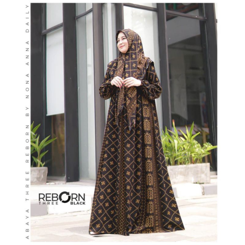 ABAYA THREE REBORN (ABAYA KATUN MOTIF) BY NONA ANNA DAILY