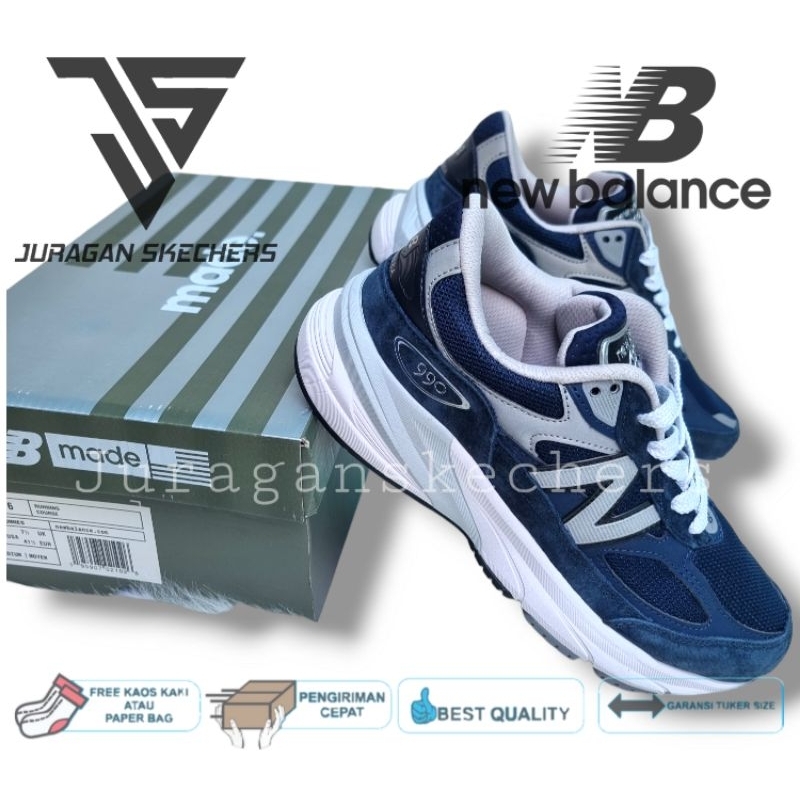 NEW BALANCE 990 V6 NAVY/NEW BALANCE 990 V6/SEPATU NEW BALANCE 990V6/NEW BALANCE PRIA/SNEAKERS PRIA/S