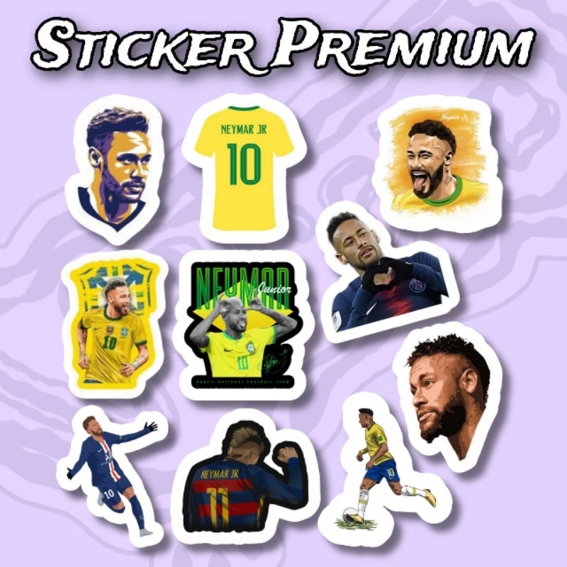 

Sticker Neymar Jr Brazil Pack 10pcs Premium Waterproof