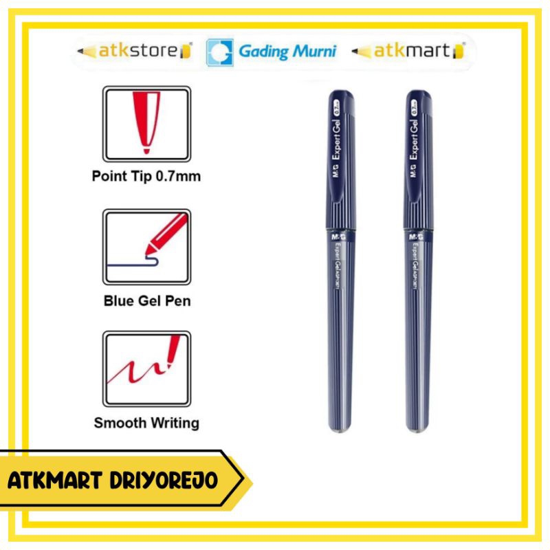 

(1 PCS) M&G BALLPOINT STICK EXPERT GEL PEN AGP13672 1.0 MM BLUE - BULPEN PULPEN PEN